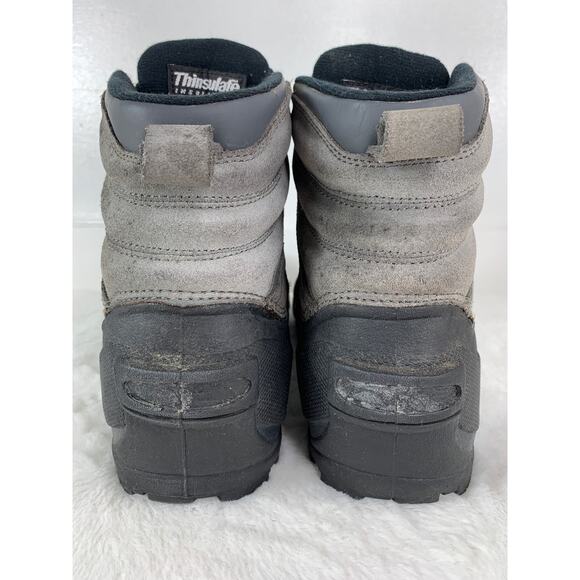 Sorel Men's Gray Leather Barn Zip Boot Thinsulate Size 9 - Picture 3 of 8